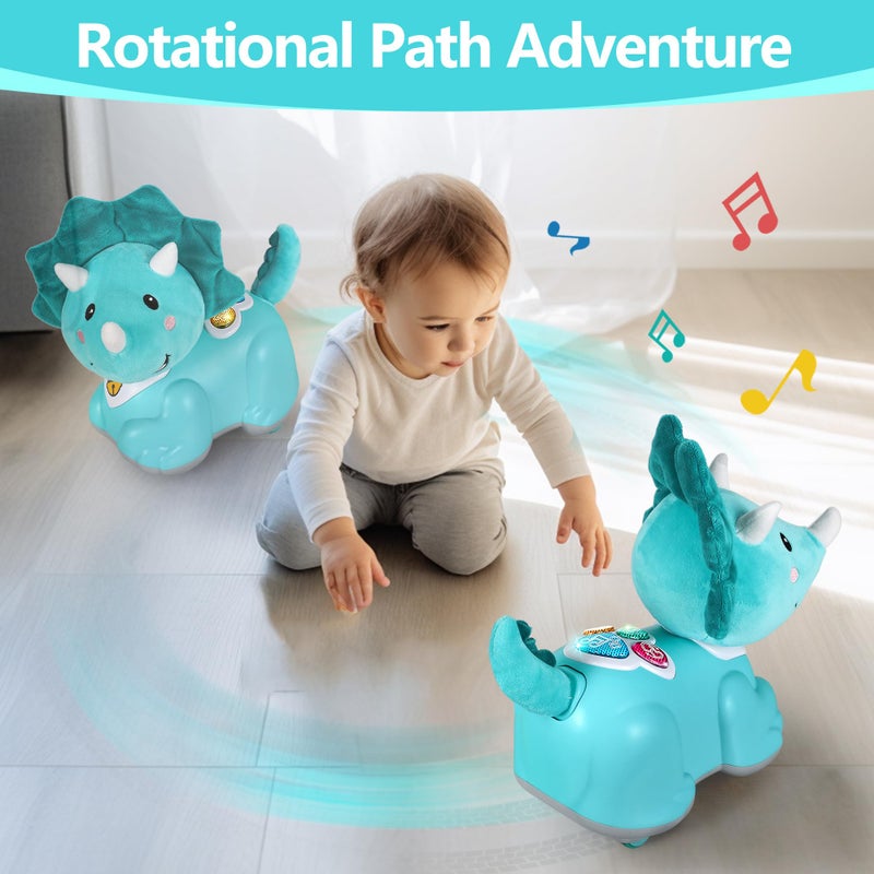 iPlay, iLearn Unicorn Baby Musical Toy, Infant Crawling Toys for 6-9 9-12 12-18 Month, Baby Tummy Time Toddler Musical Light Toy for Age 0-2, 1 Year Old Boys Girls 1st Birthday Gift - Unicorn - Image 3