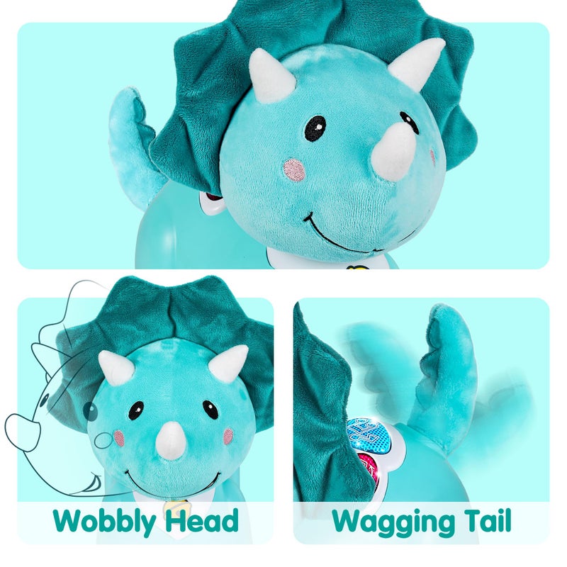 iPlay, iLearn Unicorn Baby Musical Toy, Infant Crawling Toys for 6-9 9-12 12-18 Month, Baby Tummy Time Toddler Musical Light Toy for Age 0-2, 1 Year Old Boys Girls 1st Birthday Gift - Unicorn - Image 5