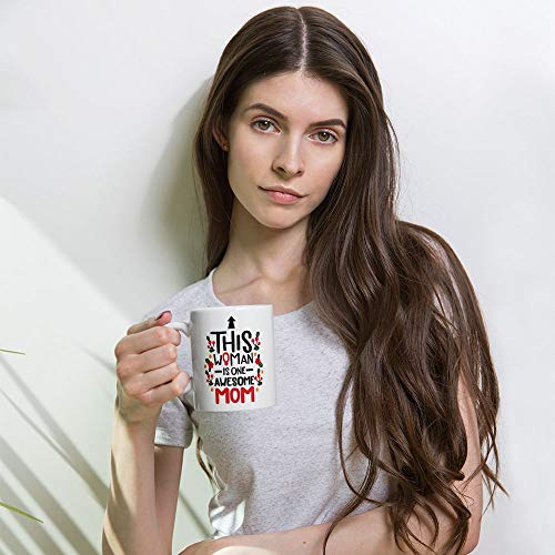 Oye Happy - Awesome Woman Mug - Coffee Mug for Mom to Gift on Birthday/Mother's Day/Women's Day (Ceramic) (Microwavable) (330 ml) - Image 4