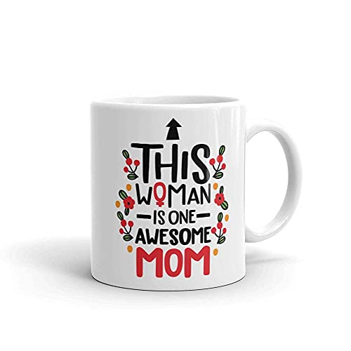 Oye Happy - Awesome Woman Mug - Coffee Mug for Mom to Gift on Birthday/Mother's Day/Women's Day (Ceramic) (Microwavable) (330 ml) - Image 1