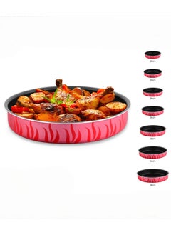 Extra 7-Piece Round Baking and Pizza Tray Set, High Thickness, Non-Stick  - Image 3