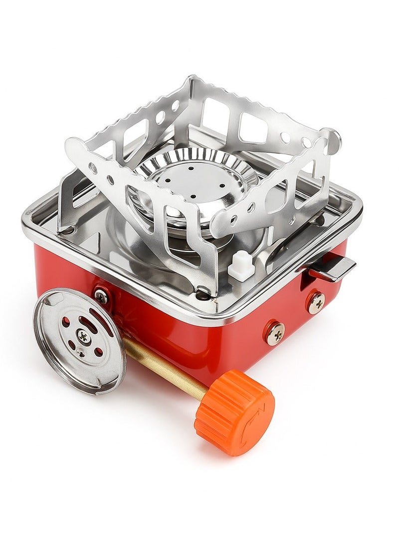 KOVAR K-202 Portable Card Type Camping Stove - 2800W High Power Compact Butane/Propane Fuel Backpacking Burner with Piezo Ignition for Outdoor Cooking - Image 2