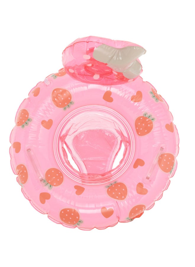 Generic Couple INS Fruit Swimming Ring Children PineFor Apple Seat Ring Infant Baby Strawberry Seat Ring Children Underarm Ring-Inner Diameter After Inflation:Strawberry Sponge Underpants Loop (suitable For  - Image 1