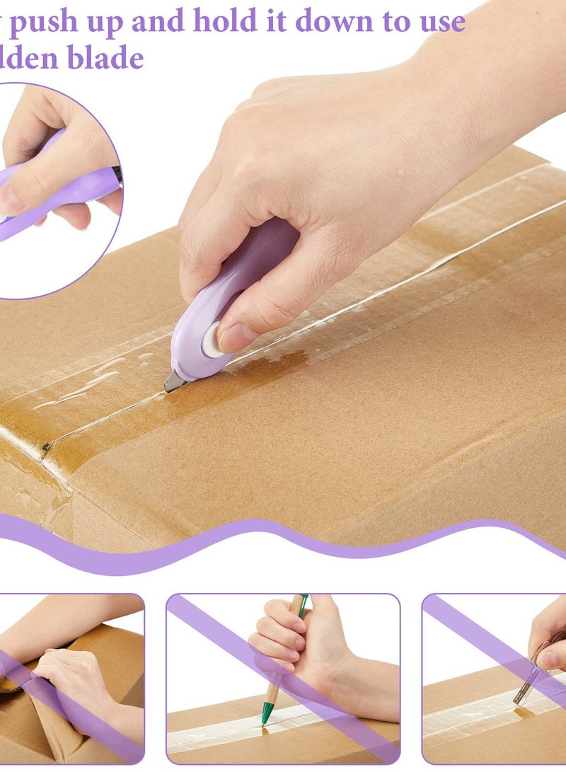 SOLARAE 4 Pcs Identity Protection Roller Stamps Confidential Security Roller ID Guard Roller Stamp with Retractable Box Opener, Privacy Security Ink Roller to Cover Personal Information Address Mail ID - Image 4