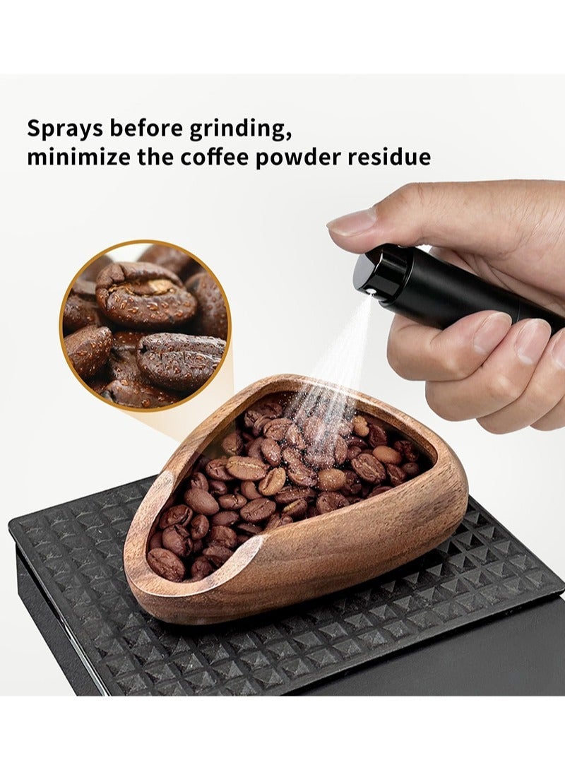 Aikanbo Coffee Bean Dosing Cup Set 3Pcs Coffee Bean Dosing Cup, Spray Bottle and Spoon Set, Wooden Dosing Vessel Tray Single Dose Measuring Tray Kit Wooden Single Dosing Tray For Coffee or Tea - Image 4