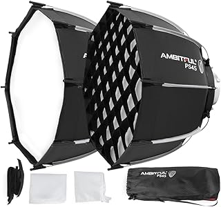AMBITFUL AMBITFUL PS45 Parabolic Softbox, Bowens Mount Softbox, Quick Release Compatible for Godox SL60W SL60IID SL150III MS300 - Image 1
