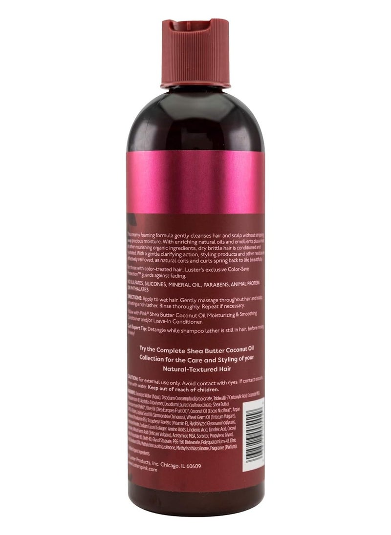 Luster's - Luster's Pink Shea Butter Coconut Oil Sulfate Free Moisturizing Shampoo 12 oz - Image 1