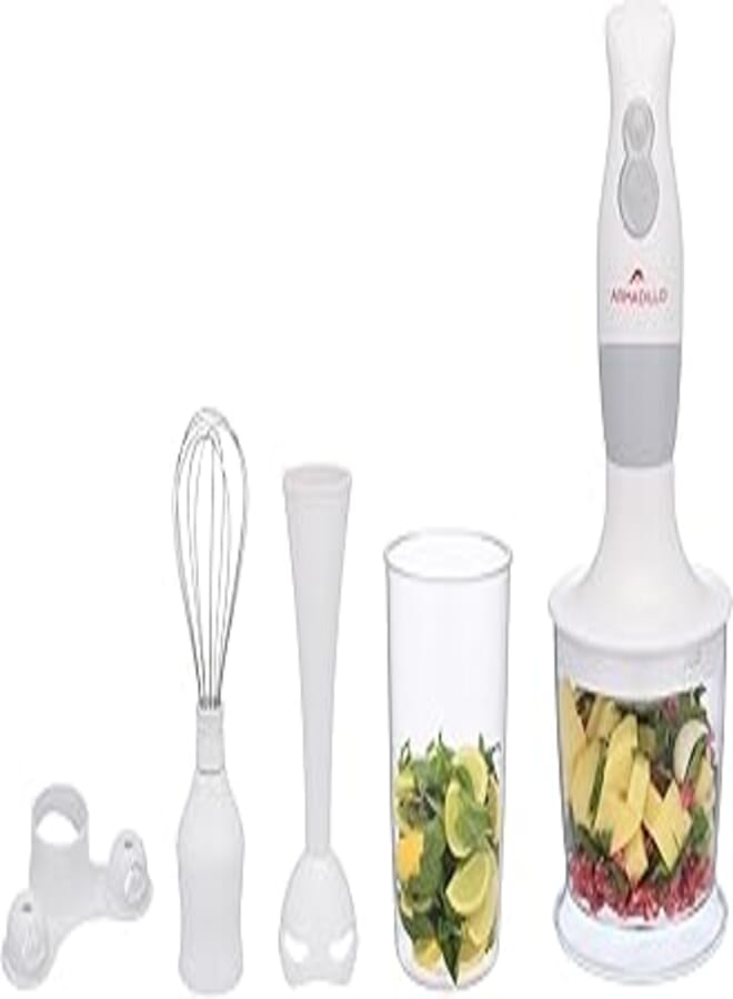 Armadillo Hand Blender Multi Function White Gray 2 Speed-400W