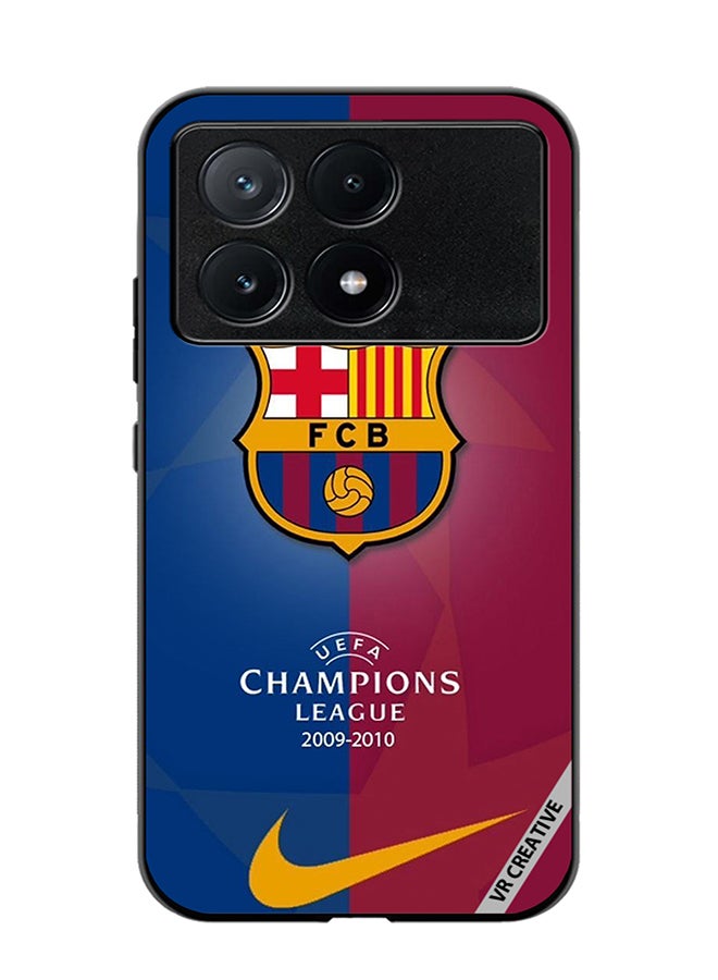 VR CREATIVE غطاء حماية لهاتف Xiaomi Poco X6 Pro بتصميم Fcb متعدد الألوان - Image 1