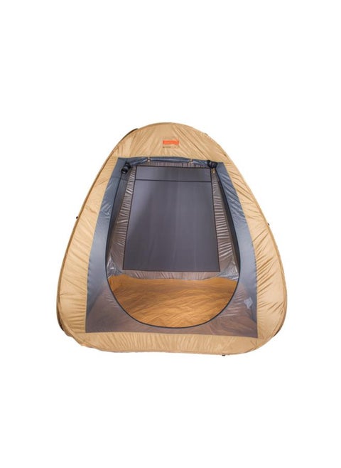 Kadi Zippered Closure Mesh Waterproof Tent Bronze and Grey 2.2 x 2.2m