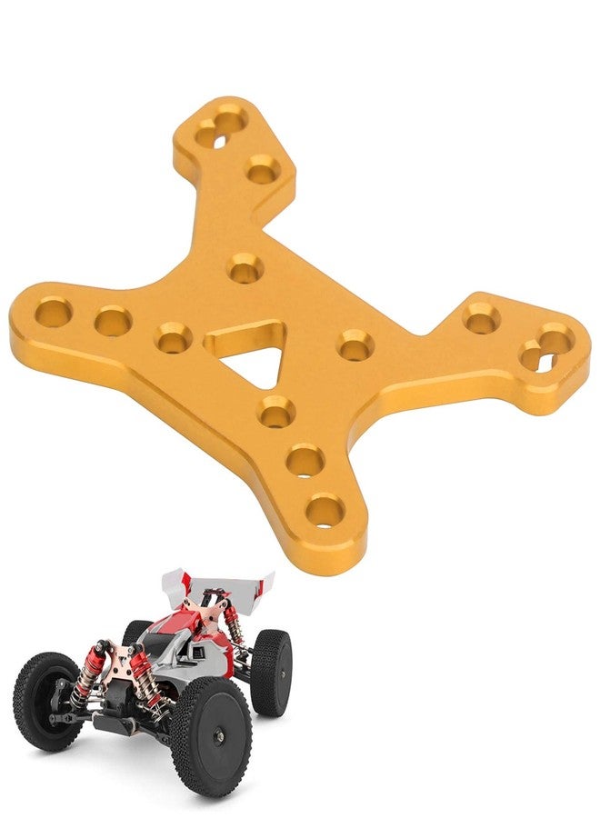 Naroote Car Tower, Shock Absorber Plate, PShock Tower Damper Aluminum Alloy Lightweight Front Rear Shock Tower for RC Car Spare Parts for Wltoys 144001 1/14(Golden Y) - Image 4