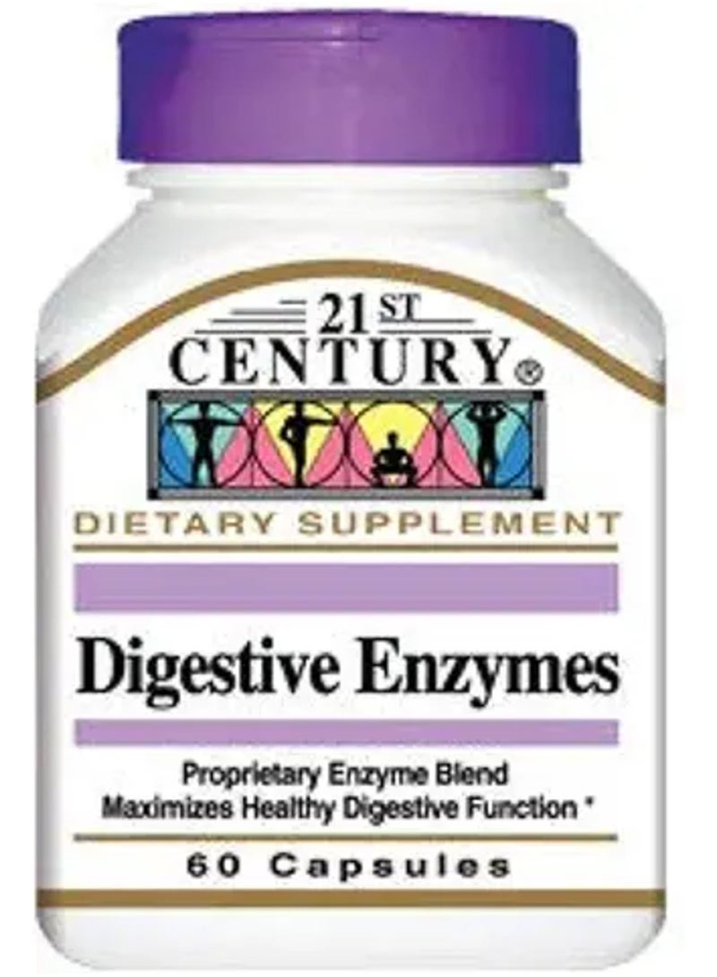 منتج عالي الجودة: كبسولات إنزيمات الهضم من القرن الحادي والعشرين، ٣٠ كبسولة.  مُصممة لتلبية الاحتياجات اليومية بأداء موثوق.