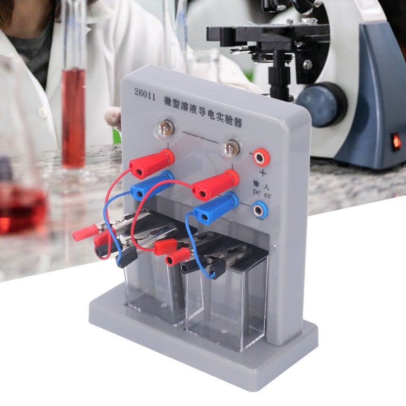 Conductivity Tester: PVC Housing LED Indication - 6Pcs Wire Clamps Solution Conductivity Detector for Middle School Chemistry Teaching & Experiment - Image 2