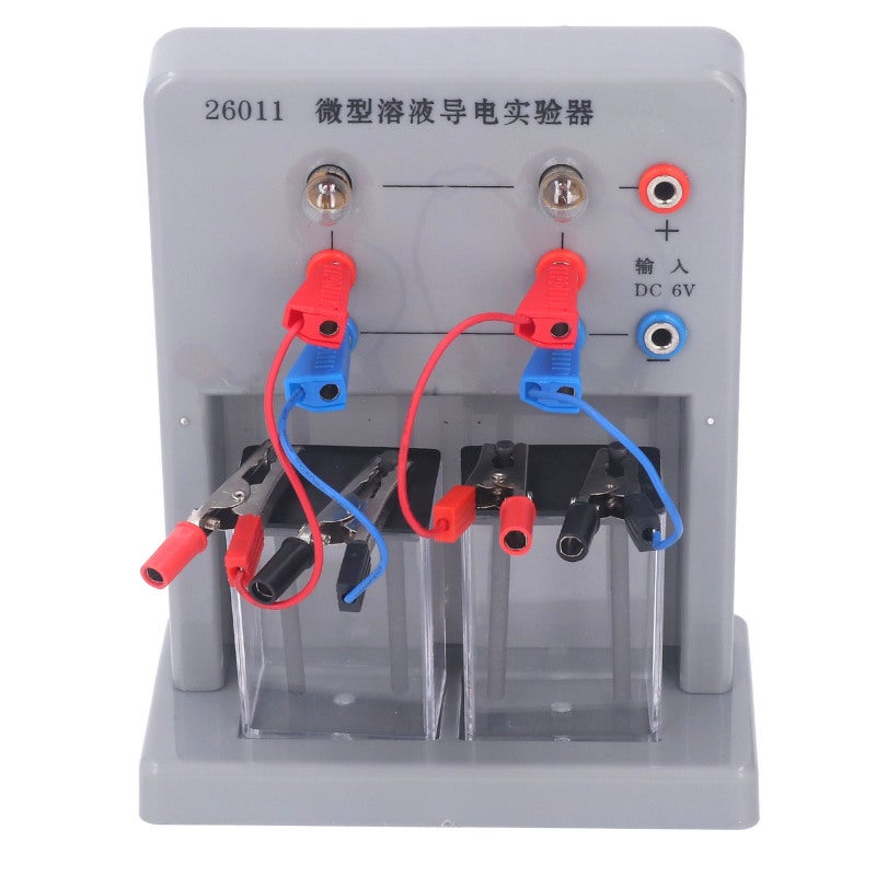 Conductivity Tester: PVC Housing LED Indication - 6Pcs Wire Clamps Solution Conductivity Detector for Middle School Chemistry Teaching & Experiment - Image 4