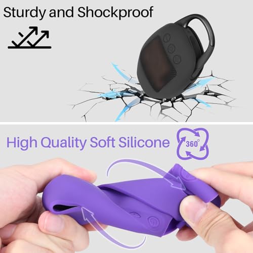 Lebakort Silicone Cover Compatible with JBL Clip 5 Portable Speaker (Blue Cover) - Image 5