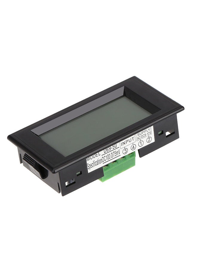 LCD DC 100A Digital Display LED Panel Ammeter/ AMP Ampere Meter with 100A/75mV Shunt Resistor