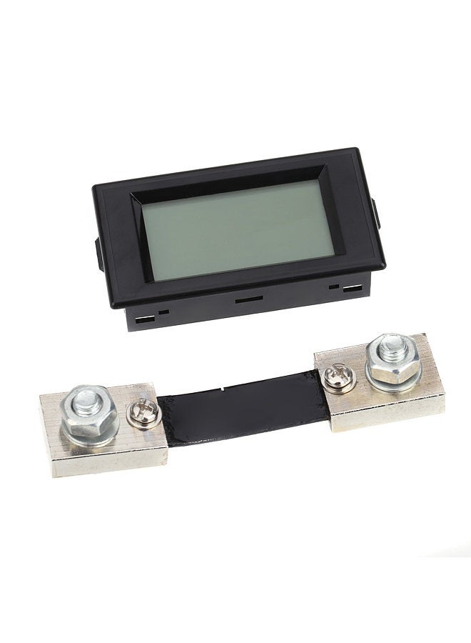 LCD DC 100A Digital Display LED Panel Ammeter/ AMP Ampere Meter with 100A/75mV Shunt Resistor
