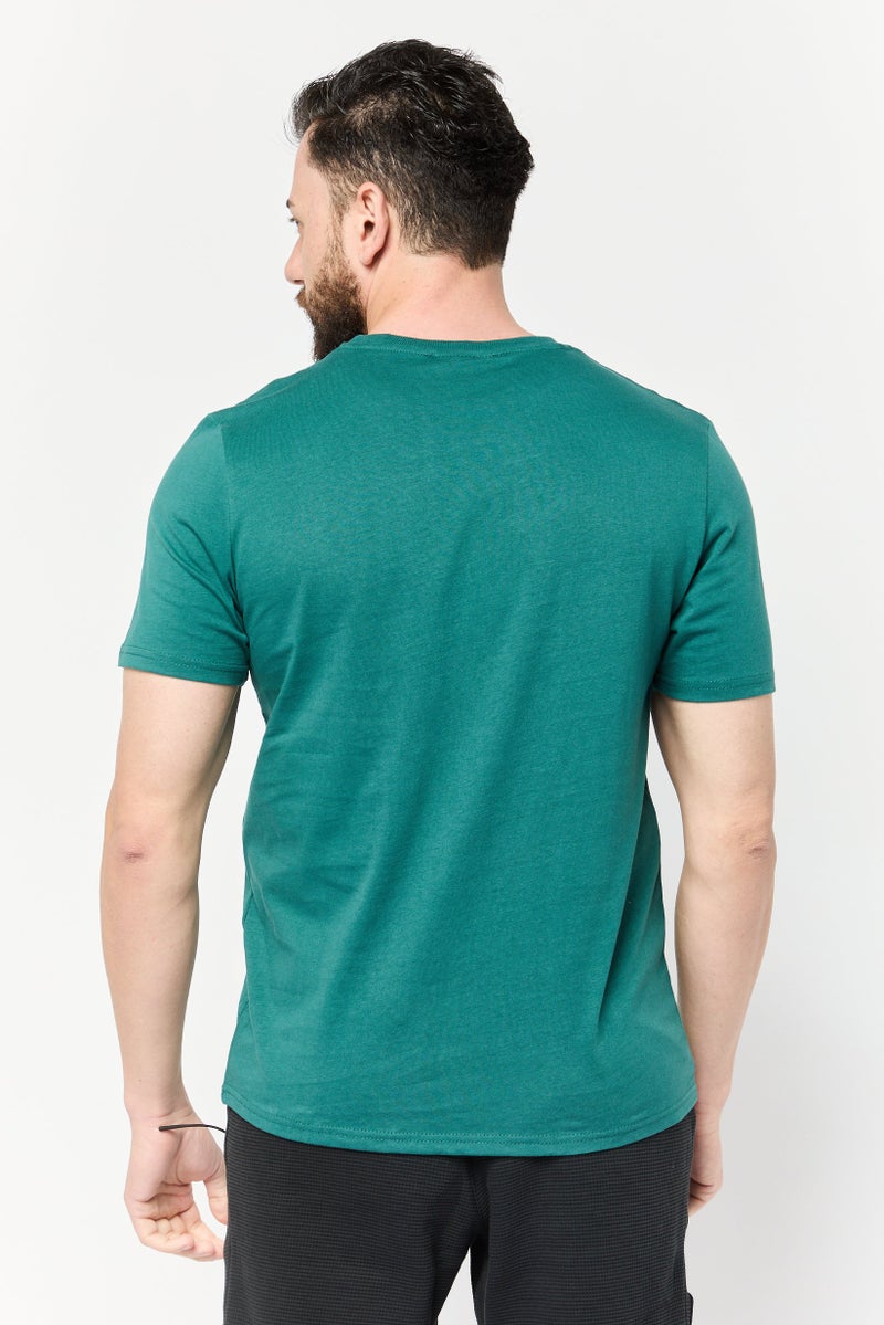 TapouT Men Sportswear Fit Short Sleeve Outdoor T-Shirt, Teal Green - Image 4