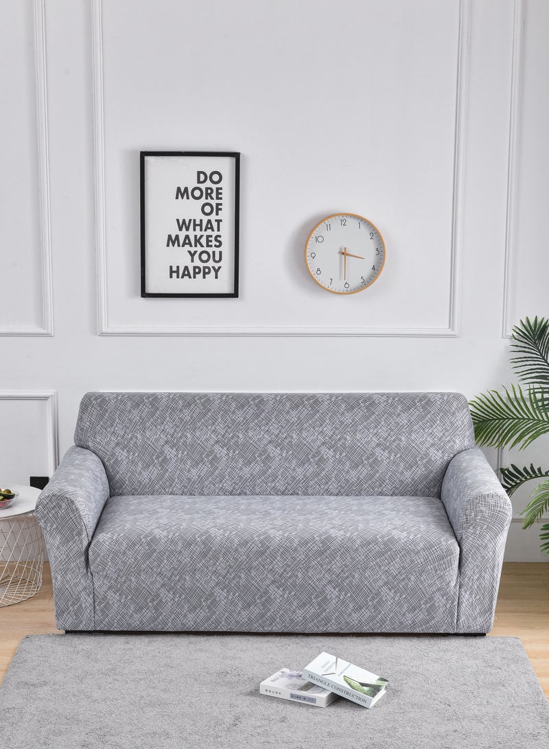DUNISO Sofa cover, elastic printed sofa protective cover, anti slip furniture cover, anti fouling and wear resistant, suitable for all seasons, suitable for two seater sofas, 145 to 185cm  - Image 1