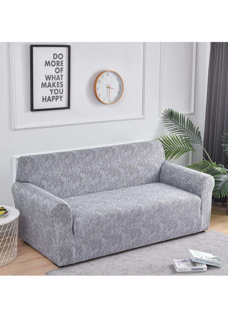 DUNISO Sofa cover, elastic printed sofa protective cover, anti slip furniture cover, anti fouling and wear resistant, suitable for all seasons, suitable for two seater sofas, 145 to 185cm  - Image 2