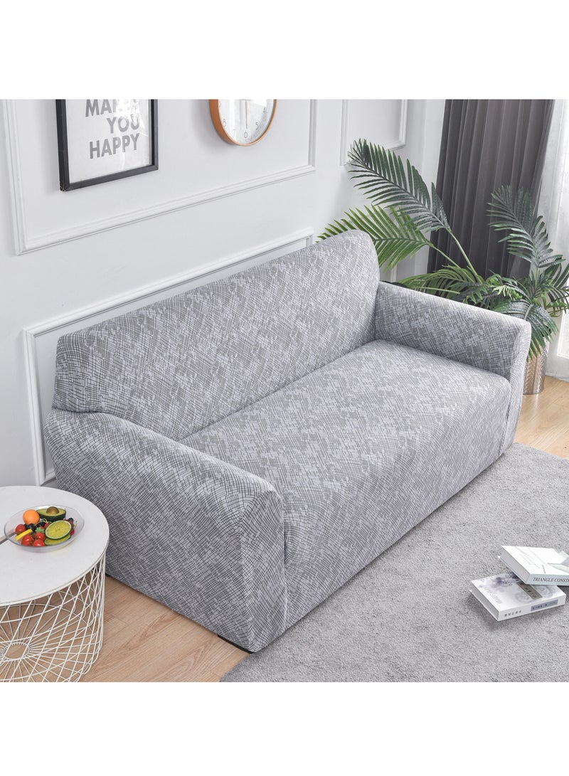 DUNISO Sofa cover, elastic printed sofa protective cover, anti slip furniture cover, anti fouling and wear resistant, suitable for all seasons, suitable for two seater sofas, 145 to 185cm  - Image 3
