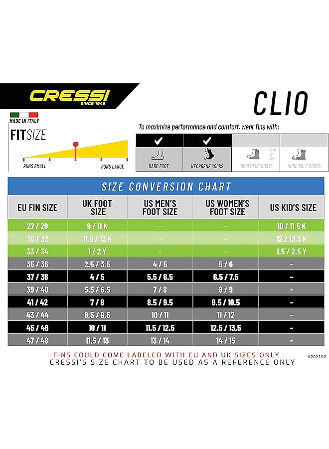 Cressi Clio Premium Snorkeling And Diving Fins - Image 5