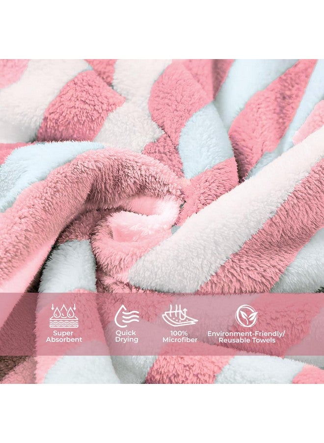 MAXOSHINE Microfiber Towels for Bath Large Size Combo-Super Soft Coral Fleece Bathing Towel with Hook Quick Dry Super Absorbent-Bath Towel for Men and Women-70x140 cm (Brown/Peach, Pack of 2) - Image 5