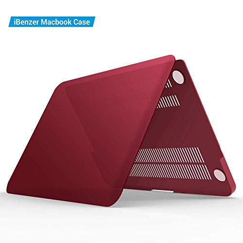 IBENZER Compatible with MacBook Pro 13 Inch case A1278 Release 2012-2008, Plastic Hard Shell Case with Keyboard & Screen Cover for Apple Old Version Mac Pro 13 with CD-ROM, Wine Red, P13WR+2 - Image 3