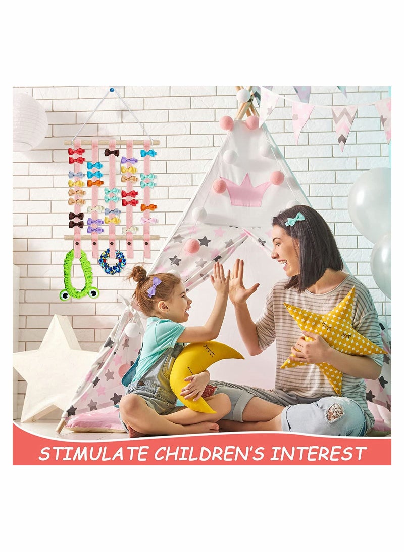 KASTWAVE Hair Bow Holder Organizer for Girls, Headbands Storage Holder Hair Clips Display Organizer(2Pcs) - Image 4