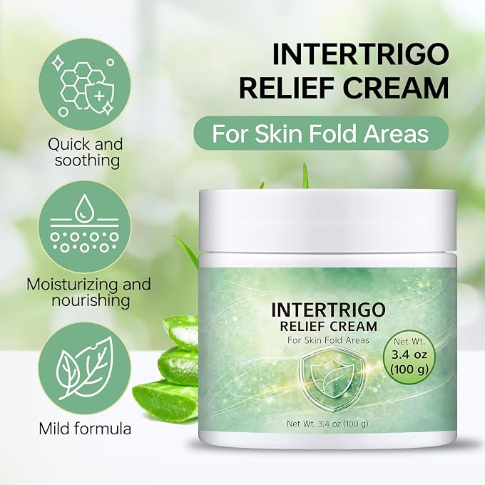 YOOJ Intertrigo Skin Fold Barrier Cream, Non-Greasy Formula, Soothe Skin Rash, Reduce Friction, Lock Moisture, For Underarms, Inner Thighs, Belly Folds - Image 2