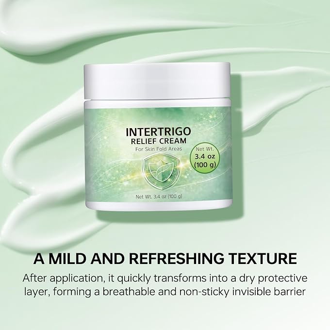 YOOJ Intertrigo Skin Fold Barrier Cream, Non-Greasy Formula, Soothe Skin Rash, Reduce Friction, Lock Moisture, For Underarms, Inner Thighs, Belly Folds - Image 1