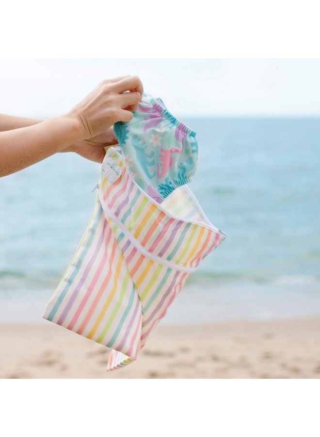 green sprouts green sprouts i play Wet & Dry Bag | Stores Wet & Dry Items Separately | Use for Swim wear, Diapers, Underwear, Clothes & More - Image 2