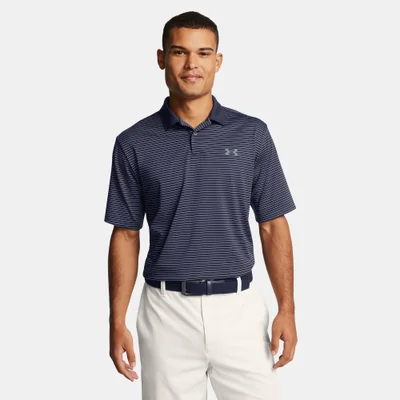 UNDER ARMOUR Men's Matchplay Striped Polo Shirt