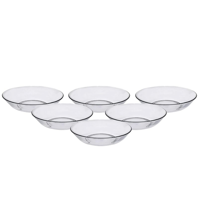 DURALEX طبق دوراليكس ليس شفاف 17.5 سم 6 قطع، شفاف، متوسط (3015AF06A1111/6) - Image 1