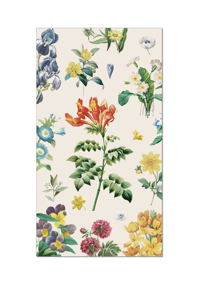 MIXDE 60 Pcs Disposable Hand Towel, Vintage Floral Bird Paper Napkins Watercolor Guest Napkin,Bathroom Etiquette Guest Napkins,Party Paper Napkins  - Image 4