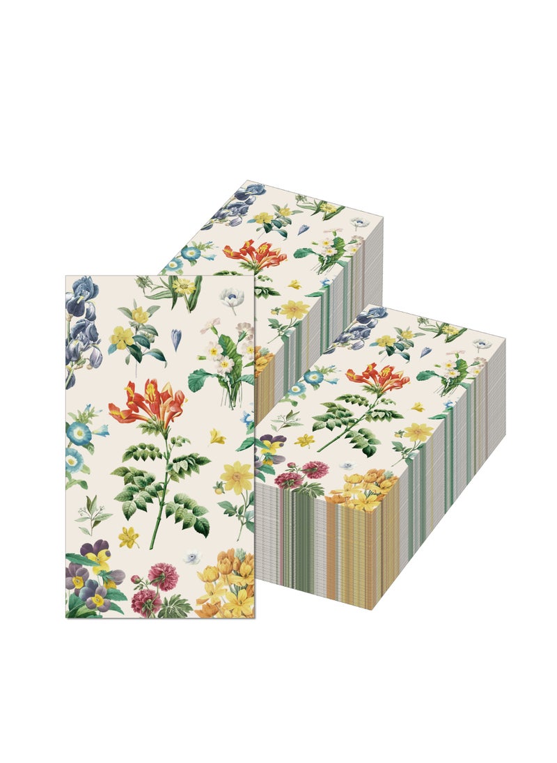 MIXDE 60 Pcs Disposable Hand Towel, Vintage Floral Bird Paper Napkins Watercolor Guest Napkin,Bathroom Etiquette Guest Napkins,Party Paper Napkins  - Image 1