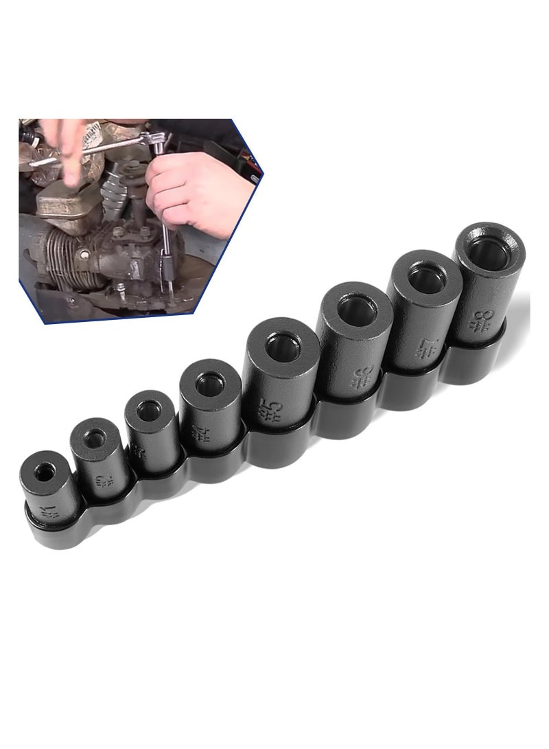 مجموعات مقابس الحنفية المستخدمة مع أدوات القيادة مقاس 1/4 بوصة و3/8 بوصة تتوافق عادةً مع أكثر أحجام الحنفية شيوعًا وتُستخدم في مجموعة واسعة من التطبيقات. - Image 1