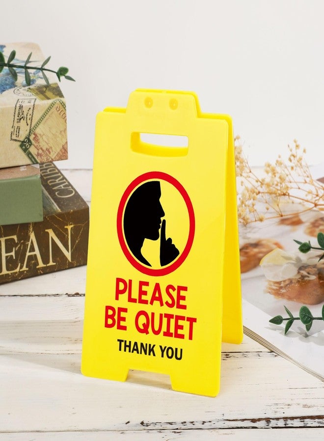 MBL Office Be Quiet Sign - PLEASE BE QUIET, Funny Desk Warning Caution Reminder Sign Cubicle Meeting Conference Room library Decor for Coworker Teammate Employee Boss White Elephant Under 10 Dollar - Image 3
