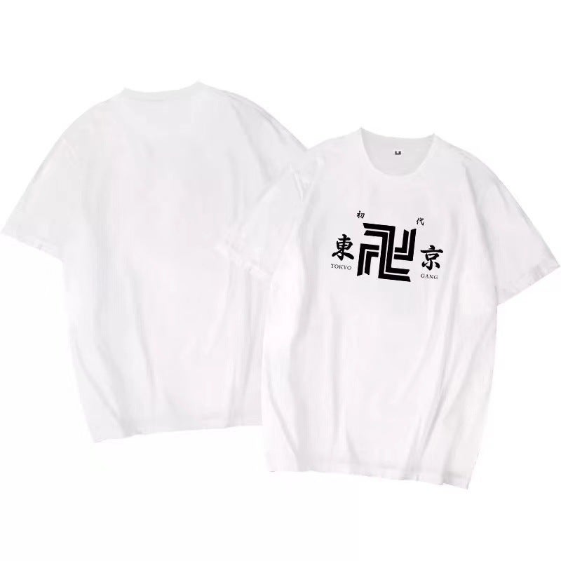 Tokyo Avengers Short-Sleeved Takemaki Takemo Sano Manjiro Ryukomiya T-Shirt Clothes - Image 5