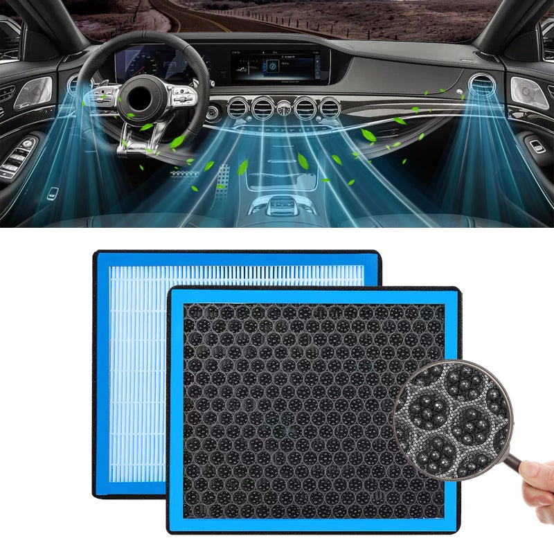Hirificing Cabin Air Filter Automotive Replacement CF10285 Activated Carbon Cabin Air Filter for 4Runner Highlander RAV4 Camry Corolla Sequoia Sienna Avalon Matrix Yaris Air Filters to Adsorb PM25 - Image 2