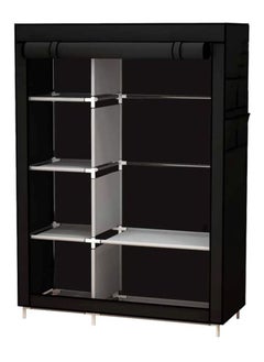 MTL Portable Wardrobe Clothes Storage Organizer Fabric For Clothing Black  - Image 3