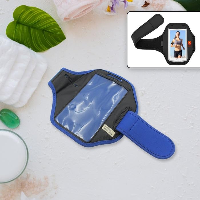 Garth Sports Wrist Bag Running Arm Band Running Phone Arm Pouch Case Cellphone Arm Band Phone Arm Case Holder Sports Phone Armbands Running Phone Holder (1 Pc) - Image 2