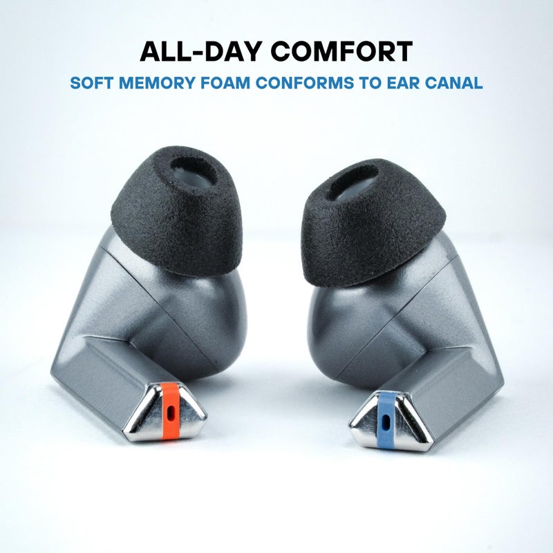 Comply TrueGrip | Premium Memory Foam Replacement Earbud Tips for Samsung Galaxy Buds4 Pro & Buds3 Pro | Long-Lasting Comfort, Secure Fit, Noise Isolation | Black (S/M/L) (3 Pairs) - Image 3