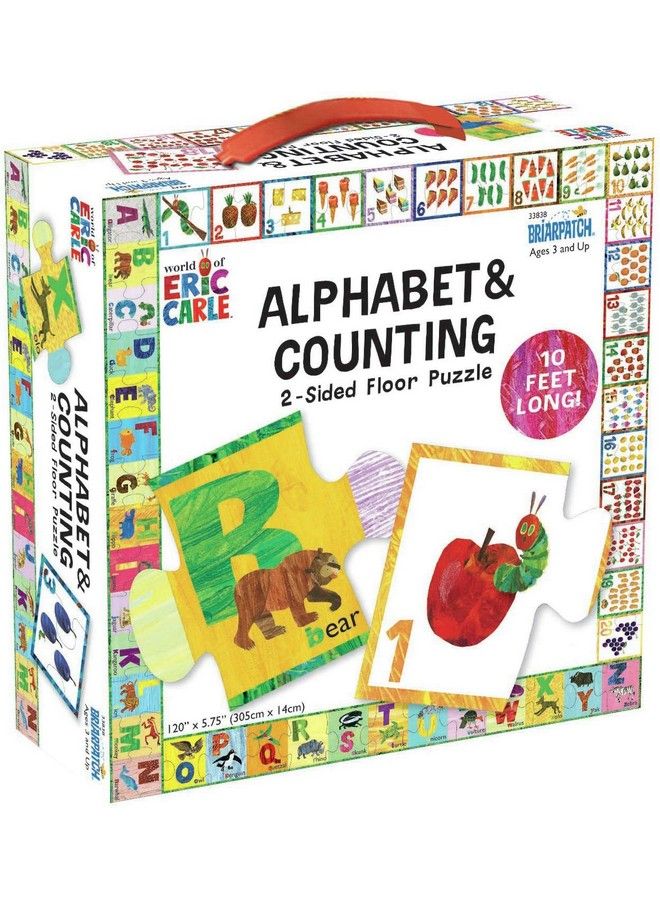 Briarpatch The World Of Eric Carle Abc/123 2Sided Floor Puzzle, Multi - Image 2