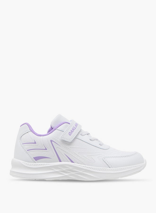 Oaklan by Shoexpress Girls Panelled Sports Shoes with Hook and Loop Closure  - Image 3