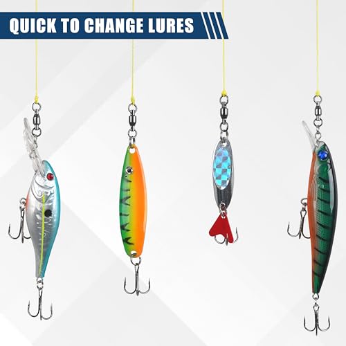 Shaddock Fishing Ball Bearing Fishing Swivels Tackle - Barrel Swivel Connectors, High Strength Stainless Steel Solid Welded Rings for Saltwater Freshwater Lures Leader Lines, 25pcs, Size4 200lbs - Image 5
