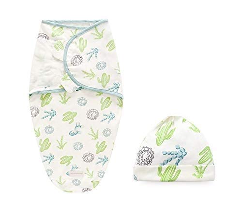 Peubud Newborn Baby's Pure Cotton Soft Rabbit Swaddlers/wrap/Sleeping Bag/Wrapper Envelope Adjustable (0-3 Months, Blue) (533.0mm L X 660.0mm W) - Image 3