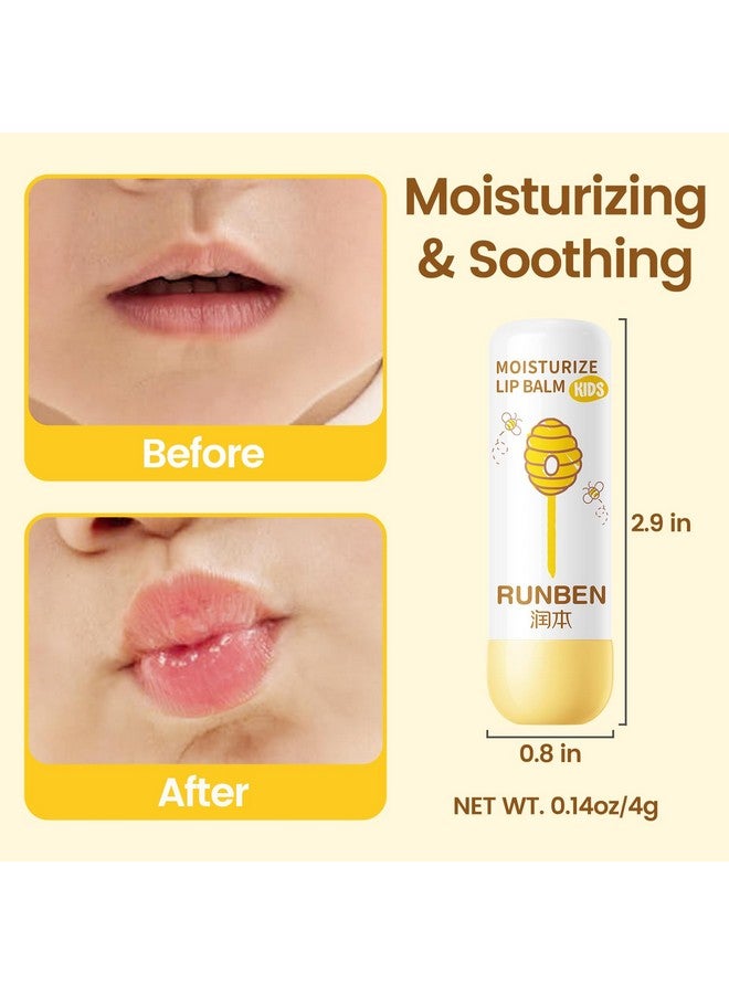 RUNBEN Kids Lip Balm Moisturizing Baby Lip Balm Gentle & Safe Lip Care for Toddler Chapped Lips, Mother's Day Gift for Family (0.14 oz) - Image 2