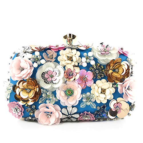 Lanpet Women Clutches Flower Evening Handbag Chain Strap Shoulder Bag - Image 1