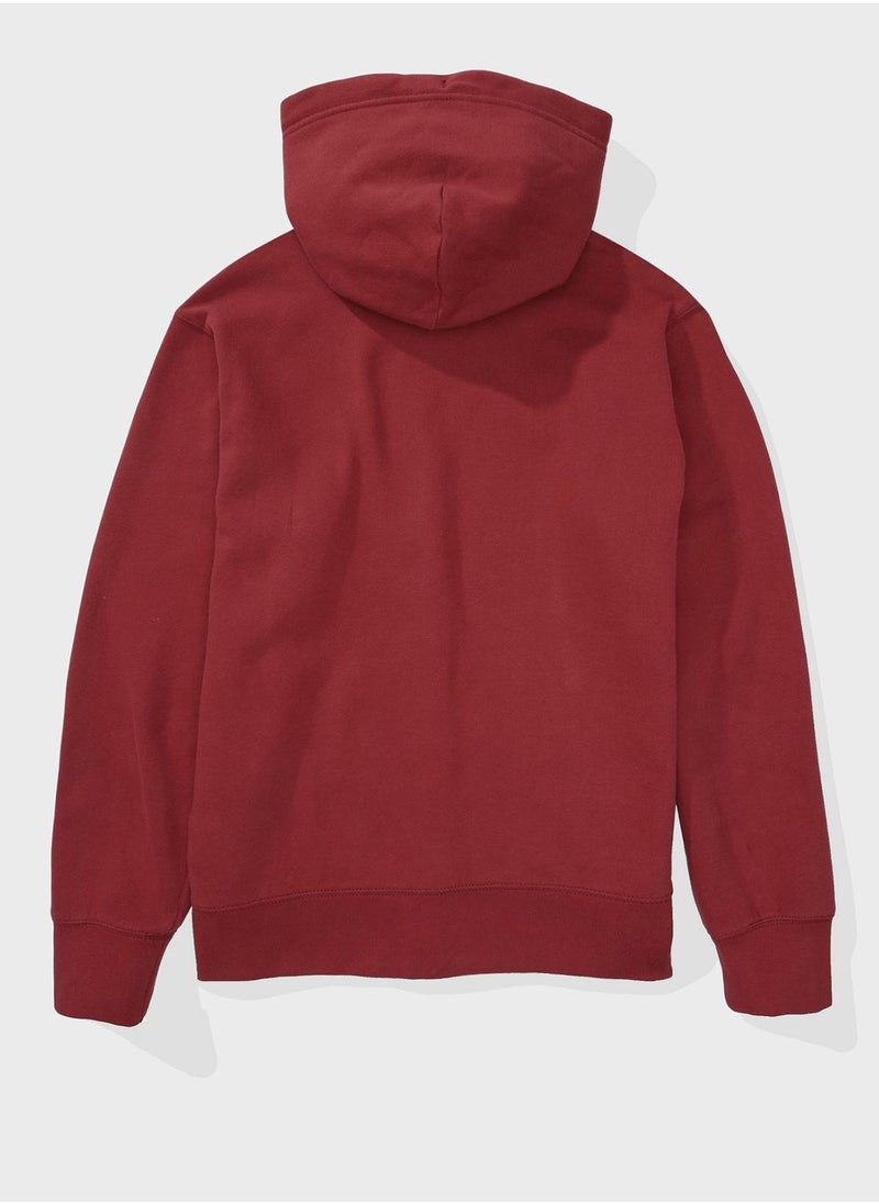 American Eagle - Graphic Zip Through Hoodie - Image 1